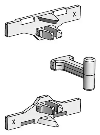 Produktfoto 1 von WEG Mechanische Verriegelung Satz mechanische Verriegelungen für Schütze CWB9 → CWB38