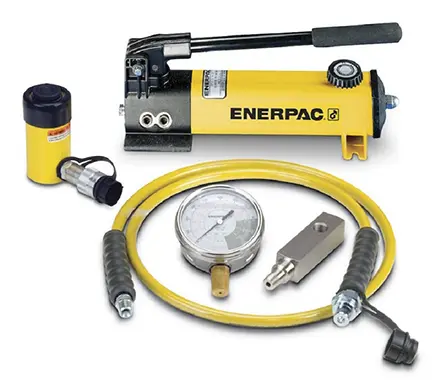 Produktfoto 1 von Enerpac Tragbarer Hydraulikzylinder – Hebetyp Einfachwirkend, eingef.L. 215 mm 5 t 127 mm