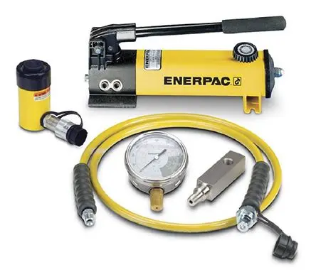 Produktfoto 1 von Enerpac Tragbarer Hydraulikzylinder – Hebetyp Einfachwirkend, eingef.L. 215 mm 5 t 127 mm