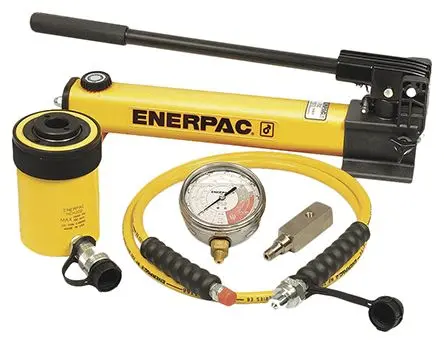 Produktfoto 1 von Enerpac Tragbarer Hydraulikzylinder – Hebetyp Einfachwirkend, eingef.L. 162 mm 20 t 49 mm