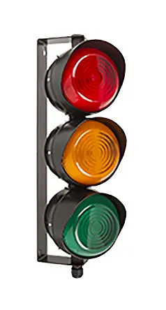 Moflash LED TL LED Signalleuchte 3-stufig LED Orange, Grün, Rot 392.5mm