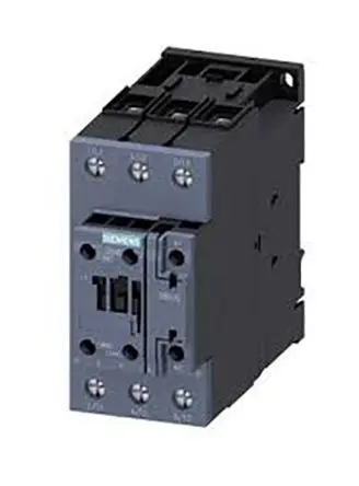 Siemens 3RT2 Schütz 110V ac-Spule, 3-polig, 690V ac / 40 A 110V ac 18.5 kW 3 Schließer Motorsteuerung 2-Hilfskontakte