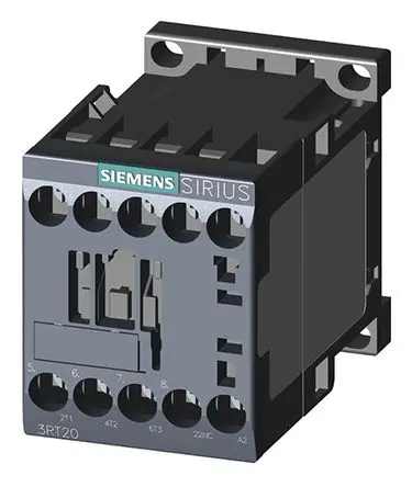 Produktfoto 1 von Siemens 3RT2 Schütz 48V ac-Spule, 3-polig, 690V ac / 9 A 48V ac 4 kW 3 Schließer Motorsteuerung 1-Hilfskontakte