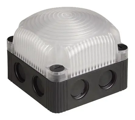 Werma BWM 853 LED Dauer Signalleuchte 230V ac Klar Basis x 85 mm IP66, IP67