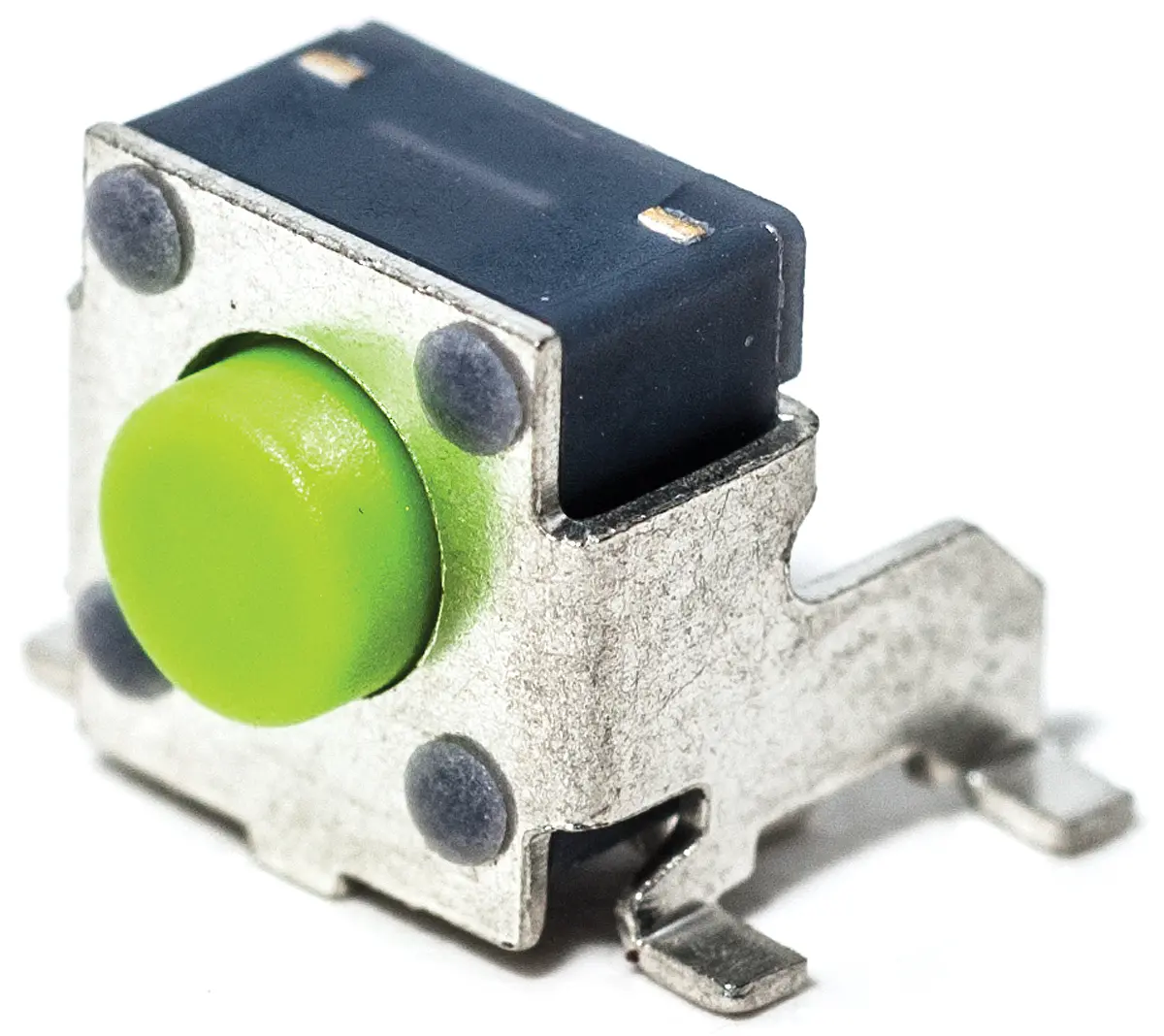 Produktfoto 1 von C & K Taster SPST, Löt-Pin 50 mA Tastend 3.5 (Dia.)mm Knopf Grau, 7.5 x 6.2mm B. 6.2mm L. 7.5mm