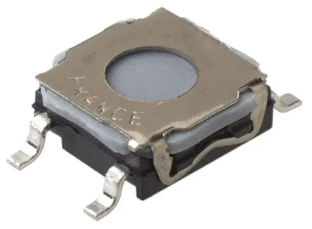 Produktfoto 1 von C & K IP67 Taster SPST Glatt, Lötanschluss 50mA Tastend lichtdurchlässig Oberfläche B. 6.8mm L. 6.8 mm