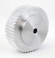 Produktfoto 1 von RS PRO Aluminium Zahnriemenscheibe 9 mm, 48 Zähne / Teilung 3 mm, Bohrung 8 mm