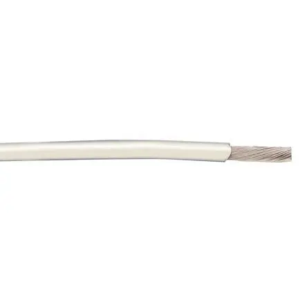 Produktfoto 1 von Alpha Wire Hookup Wire PVC Schaltdraht, 22 AWG 30 m Weiß Ø 1.27 mm 7 Litzen Polyvinylchlorid
