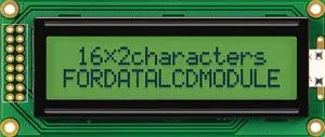 Produktfoto 1 von Fordata FC Grafik-LCD Anzeige, LCD Gelb, Grün 2 x 16
