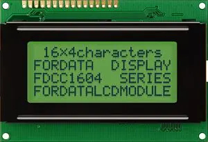 Produktfoto 1 von Fordata FC Grafik-LCD Anzeige, LCD Gelb, Grün 4 x 16