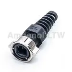 Amphenol Industrial RCM Buchse RJ45-Steckverbinder, 1-Port Abgeschirmt Kabel Gerade