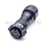 Produktfoto 1 von Amphenol Industrial X-LOK 22 mm Standard Rundsteckverbinder Stecker 12-polig Stecker 5A Kabel IP68