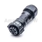 Produktfoto 1 von Amphenol Industrial X-LOK 28 mm Standard Rundsteckverbinder Buchse 3-polig Buchse 20A Kabel IP68