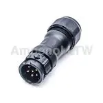 Produktfoto 1 von Amphenol Industrial X-LOK 22 mm Standard Rundsteckverbinder Stecker 6-polig Stecker 10A Kabel IP68