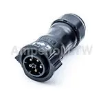 Produktfoto 1 von Amphenol Industrial X-LOK 36 mm Standard Rundsteckverbinder Stecker 5-polig Stecker 20A Kabel IP68