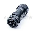 Produktfoto 1 von Amphenol Industrial X-LOK 27 mm Standard Rundsteckverbinder Buchse 5-polig Buchse 20A Kabel IP68