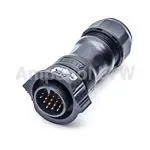 Produktfoto 1 von Amphenol Industrial X-LOK 36 mm Standard Rundsteckverbinder Stecker 18-polig Stecker 5A Kabel IP68