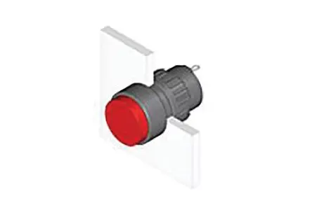 Produktfoto 1 von EAO Anzeigelampe 31, Ausschnitt-Ø 16 mm LED Rund IP40 Leiterplatten-Anschlussklemme