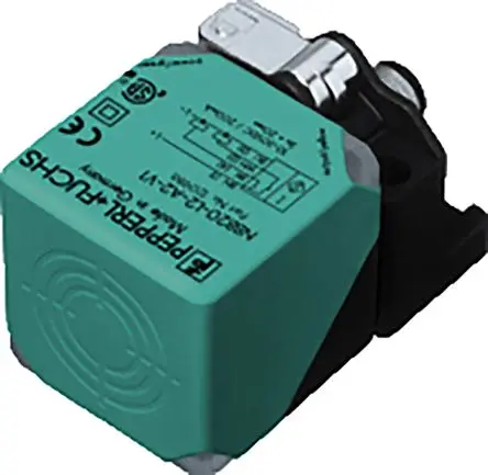 Produktfoto 1 von Pepperl + Fuchs M12 Induktiver Näherungssensor, Kubisch PnP / 200mA 20 mm, IP69K 60 V dc