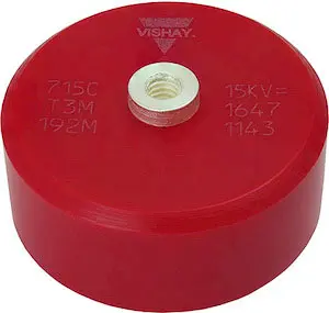 Produktfoto 1 von Vishay 715C40KT SLCC Keramikkondensator, 1 nF, 27 kV, N4700, Schraubanschlussklemme, ±20 % 85 °C Geformtes Epoxidharz