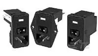 TE Connectivity 6A IEC Filterung, 250V ac, Einrastmontage Faston