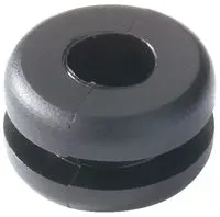 Produktfoto 1 von HellermannTyton HV Kabeltülle, Typ Kabeltülle bis Ø 8 mm Loch ø 11 mm Polyvinylchlorid Schwarz -30 °C min. 60 °C max.