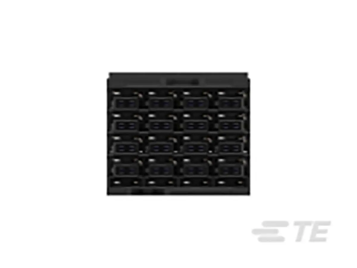 TE Connectivity STRADA Whisper Leiterplattenbuchse gewinkelt Durchsteckmontage 32-polig / 4-reihig, Raster 3.9 mm