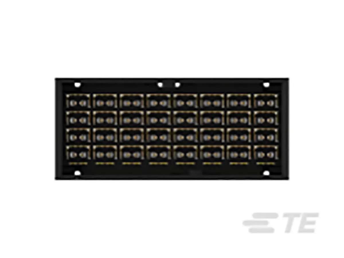 TE Connectivity STRADA Whisper Leiterplattenleiste Gerade, 64-polig / 4-reihig, Raster 3.9 mm Raster Durchsteckmontage,
