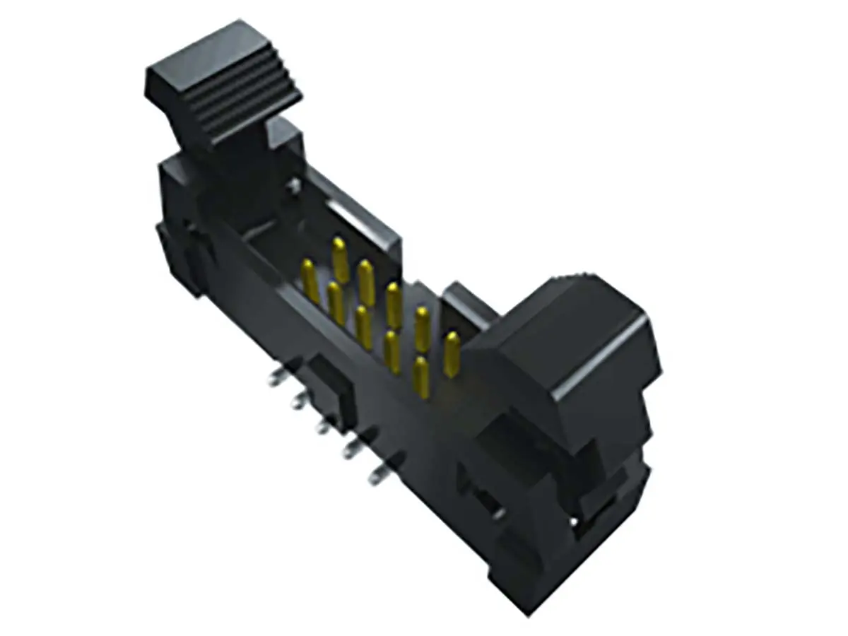 Produktfoto 1 von Samtec EHT Leiterplattenleiste Gerade, 20-polig / 2-reihig, Raster 2 mm Raster Oberfläche, Platine-Kabel, Ummantelt