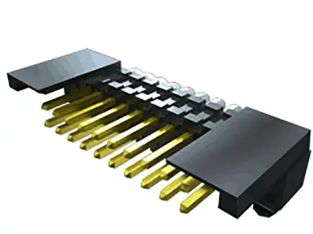 Samtec FSH Leiterplattenleiste gewinkelt, 10-polig / 2-reihig, Raster 1.27 mm Raster Oberfläche, Platine-Platine,