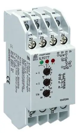 Produktfoto 1 von Dold IL 9277 Überwachungsrelais 1-phasig, 2-poliger Umschalter Unterstrom, Überstrom 0.1A - 15A, DIN-Hutschiene, 220V