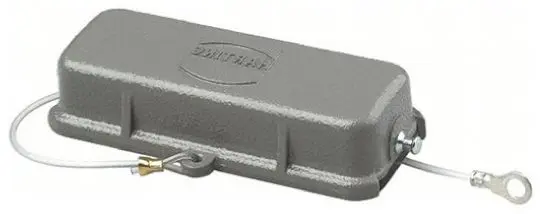 Produktfoto 1 von HARTING HAN 16A Schutzabdeckung für Sockel, Seitlich, 250V, 2-polig, 2.08 mm², 0.5 mm², 10B