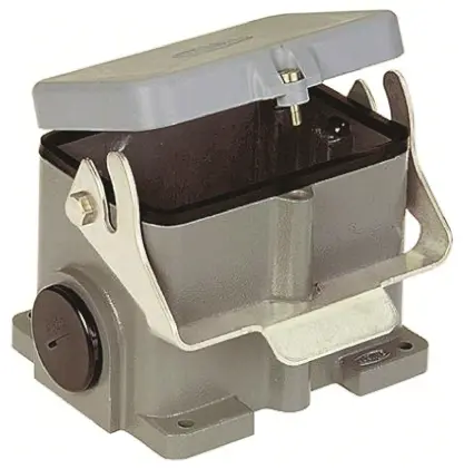 HARTING Han B Kappe für robusten Stromversorgungsstecker 1 Hebel 1, Oberfläche 48B Steckverbinderkappe, IP65