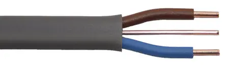 Produktfoto 1 von Prysmian 6242Y Netzkabel, 2-adrig Grau /Ø 4.5 x 8.2 mm Außen-ø , 100 m 70 °C, 500 V, Polyvinylchlorid