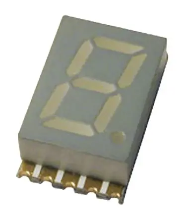 Produktfoto 1 von Kingbright LED-Anzeige 7 Segmente 1 Zeichen Anode, Rot 630nm 27mcd Zeichenbreite 4.2 mm Rechts Zeichenhöhe 7.6 mm