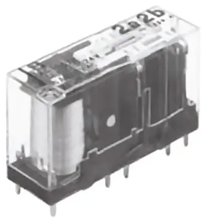 Produktfoto 1 von Panasonic Leiterplattenmontage SF Zwangsgeführte Relais, Spule 24V dc / 500 mW, 6-polig / 6A