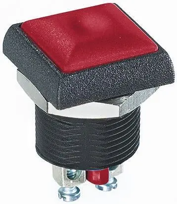 Produktfoto 1 von APEM IR Druckschalter Tastend Panel Ø 16 mm, SPST / 2A 48 V dc, IP67