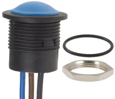 Produktfoto 1 von APEM IA Druckschalter Tastend Panel Ø 16.2 mm, 1-poliger Umschalter / 2A 24 V dc, IP67