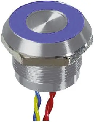 Produktfoto 1 von APEM Piezo-Schalter 200mA SPST Draht Beleuchtet IP68 Tastend