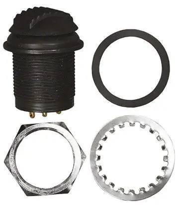 Produktfoto 1 von APEM Panel Kippschalter 1-poliger Umschalter, Ein-Aus-Ein, 24 V dc, 250 V ac, 100mA, IP68, Lot