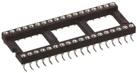 Preci-Dip 110 DIL-Sockel Vertikal, 32-Pin Oberfläche Gedreht Zinn, Gold, Raster 2.54 mm Raster Offene Bauform 1A