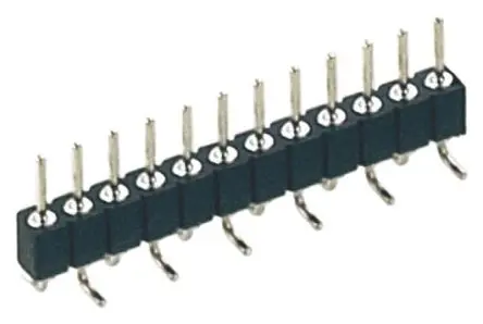 Produktfoto 1 von Preci-Dip 830 Stiftleiste Gerade, 12-polig / 1-reihig, Raster 2 mm Raster Oberfläche, Unisoliert