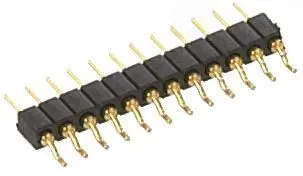 Produktfoto 1 von Preci-Dip 830 Stiftleiste gewinkelt, 9-polig / 1-reihig, Raster 2 mm Raster Oberfläche, Unisoliert