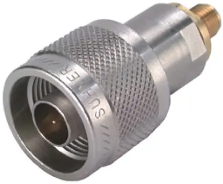 Produktfoto 1 von Huber+Suhner HF Adapter, 50 Ω, Gerade, 18GHz Stecker Buchse, Koaxial Nennspannung