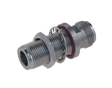 Produktfoto 1 von Huber+Suhner HF Adapter, 50 Ω, Gerade, 18GHz Buchse Buchse, Koaxial Nennspannung