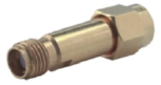 Produktfoto 1 von Huber+Suhner HF Adapter, 50 Ω, Gerade, 26.5 GHz Stecker Buchse, Koaxial Nennspannung