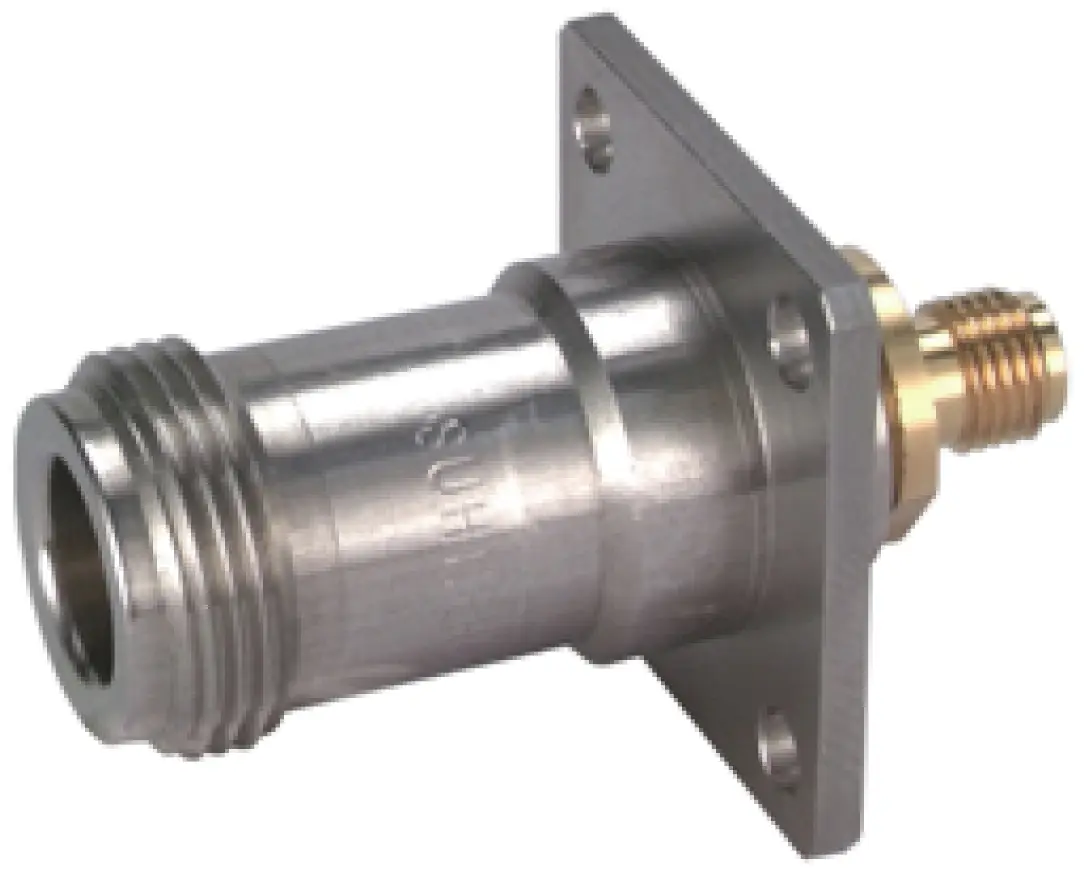Produktfoto 1 von Huber+Suhner HF Adapter, 50 Ω, Gerade, 18 GHz Buchse Buchse, Koaxial Nennspannung