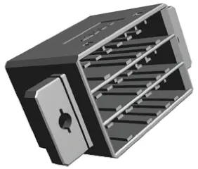 Produktfoto 1 von TE Connectivity Dynamic 3000 Stecker Steckverbindergehäuse 3.81 mm, 18-polig / 3-reihig Gerade, Panel für