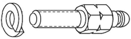 Produktfoto 1 von Provertha InduCom Umbausatz für Sub-D Steckverbinder, 2 Kontakte, Stecker, Schwarz