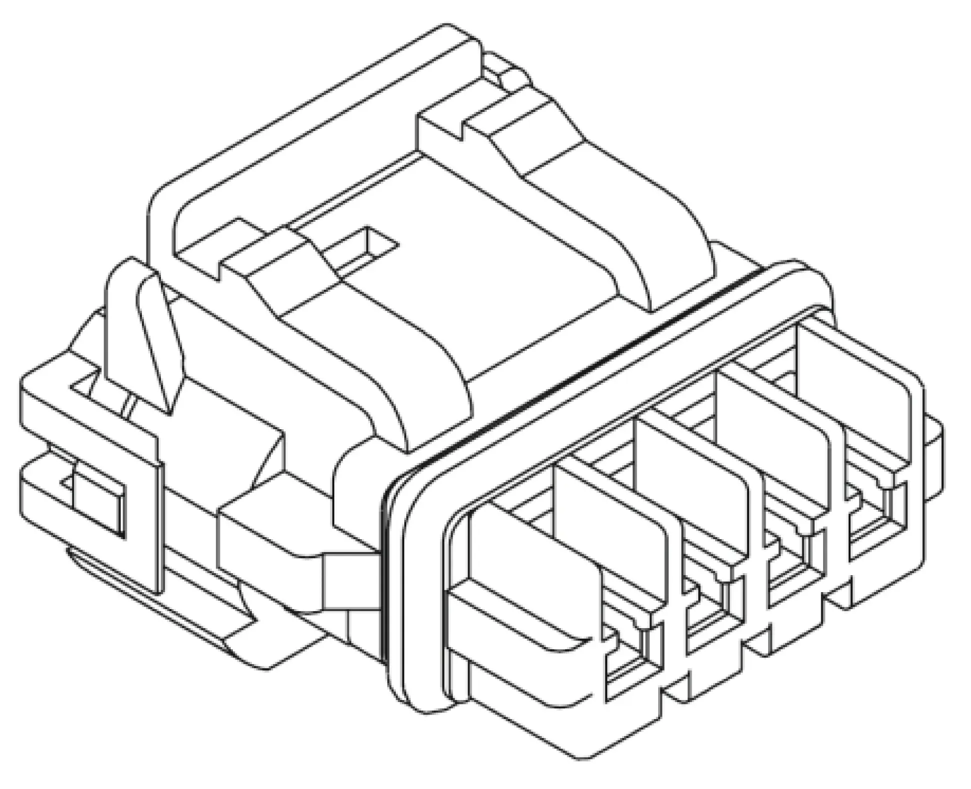 Produktfoto 1 von Molex 52117  Automotive, Kfz-Steckverbinder Gehäuse, Buchse, 3-polig, Weiß / 1-reihig, 3A
